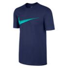 Men's Nike Swoosh Logo Tee, Size: Medium, Brt Blue