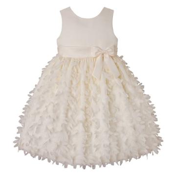 Girls 4-6x American Princess Satin Petal Dress, Girl's, Size: 6, White Oth