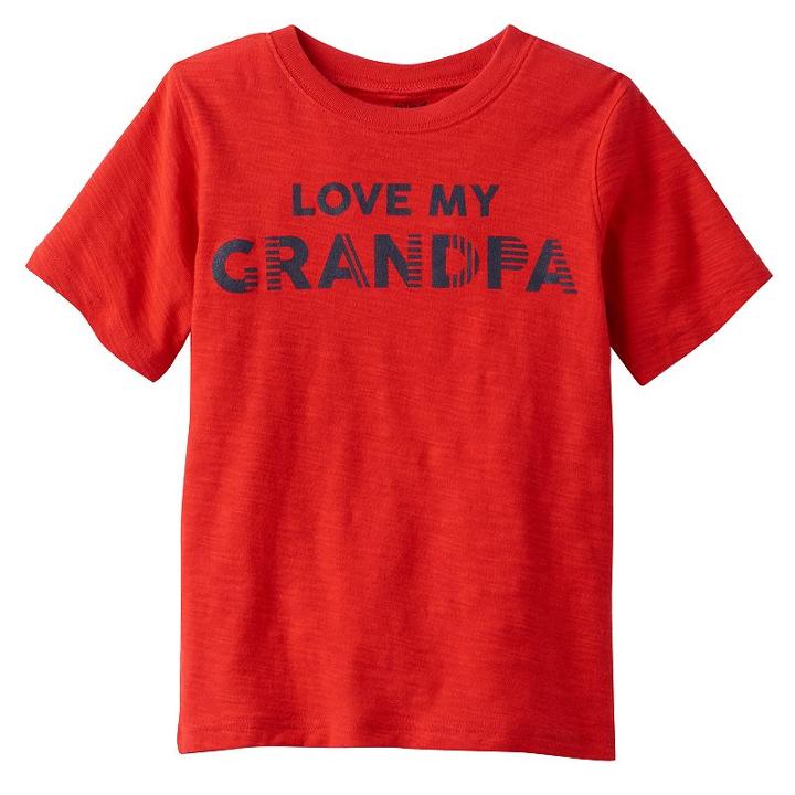 Boys 4-10 Jumping Beans&reg; I Love My Family Tee, Boy's, Size: 6, Med Red