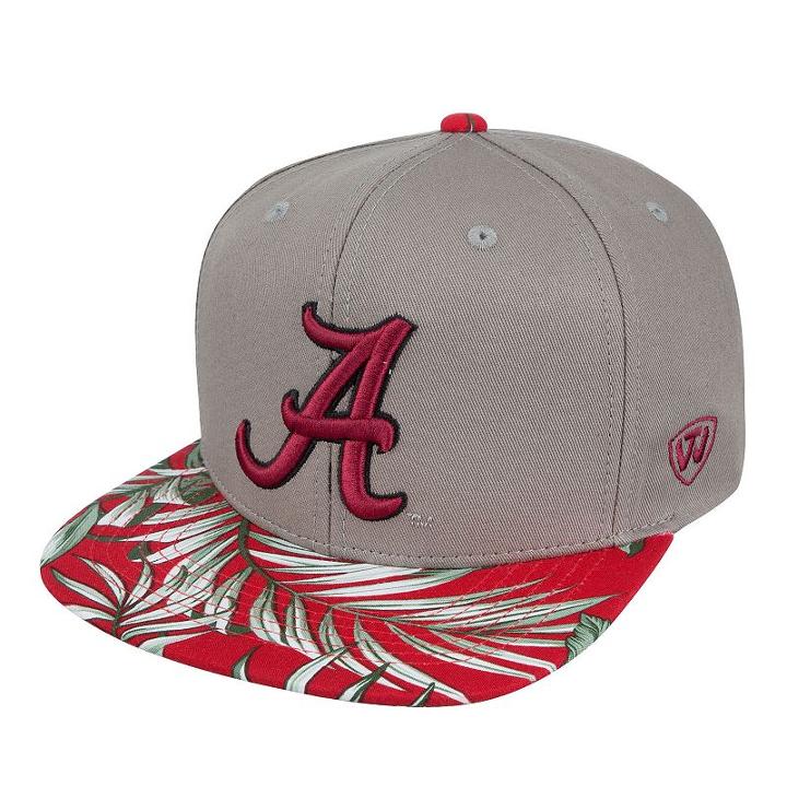 Adult Top Of The World Alabama Crimson Tide Coast Adjustable Cap, Med Grey