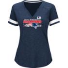 Women's New England Patriots 2017 Afc Champions Delivering Victory Tee, Size: Large, Dark Blue