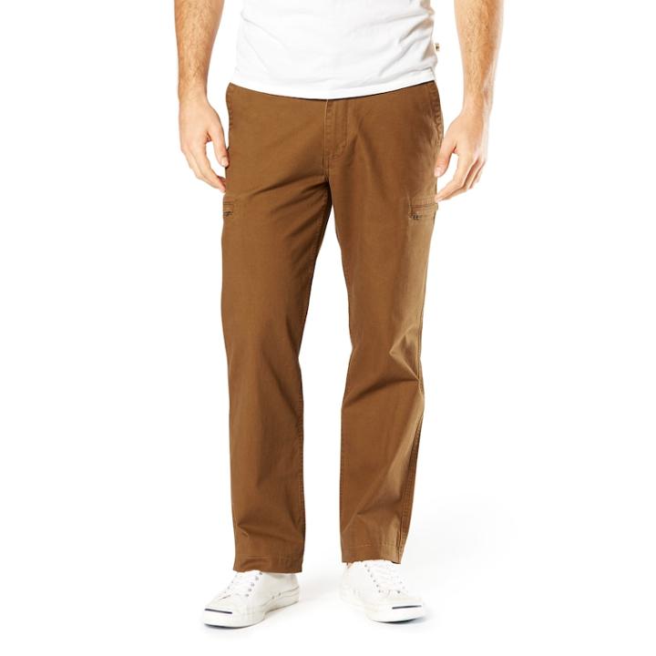 Men's Dockers&reg; Classic Fit Utility Cargo Pant - D3, Size: 30x30, Brown