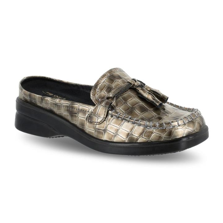 Easy Street Elliot Women's Mules, Size: 5.5 Med, Silver (pewter)