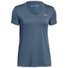 Women's Under Armour Tech Ticker Short Sleeve Tee, Size: Medium, Blue (navy)