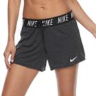 Women's Nike Dry Training Shorts, Size: Large, Grey (charcoal)