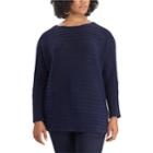 Plus Size Chaps Cable Knit Sweater, Women's, Size: 3xl, Blue