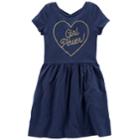 Girls 4-12 Carter's Girl Power Dress, Size: 8, Blue