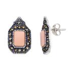 Tori Hill Sterling Silver Shell & Marcasite Geometric Earrings, Women's, Multicolor