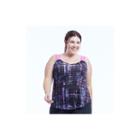 Plus Size Marika Curves Stride Printed Tank, Women's, Size: 0x, Dark Pink