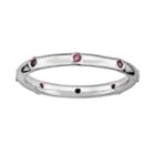 Stacks And Stones Sterling Silver Rhodolite Garnet Stack Ring, Women's, Size: 8, Red