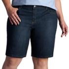 Plus Size Lee Relaxed Fit Bermuda Shorts, Women's, Size: 18 - Regular, Dark Blue