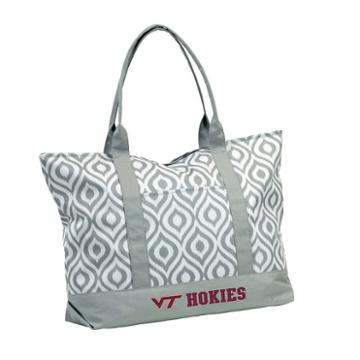 Logo Brand Virginia Tech Hokies Ikat Tote, Girl's, Multicolor