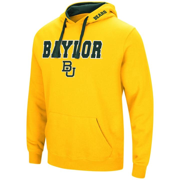 Men's Baylor Bears Pullover Fleece Hoodie, Size: Small, Dark Green