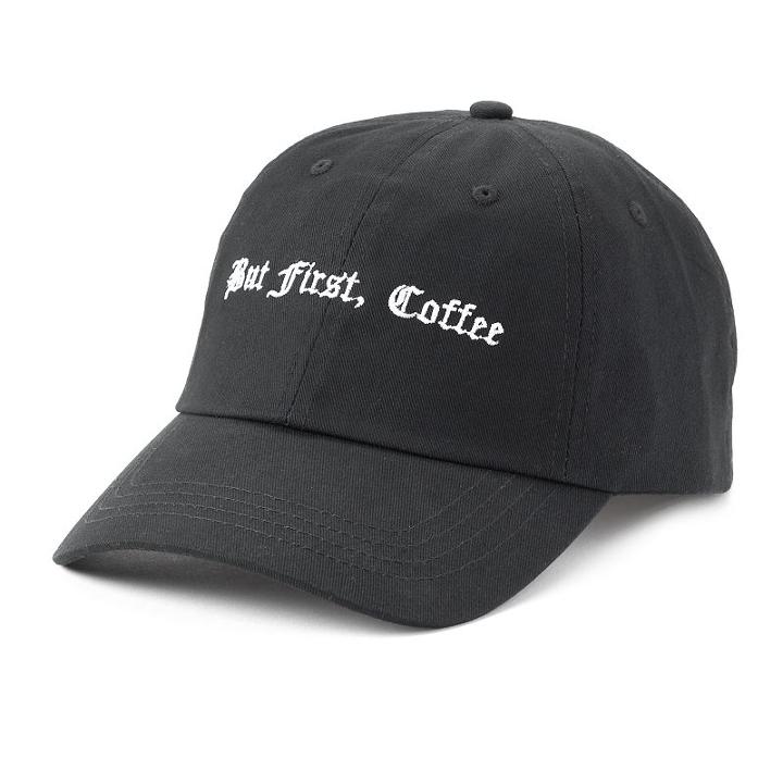 Women's So&reg; But First, Coffee Baseball Cap, Black