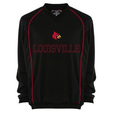 Men's Franchise Club Louisville Cardinals Thermatec Pullover, Size: Large, Black