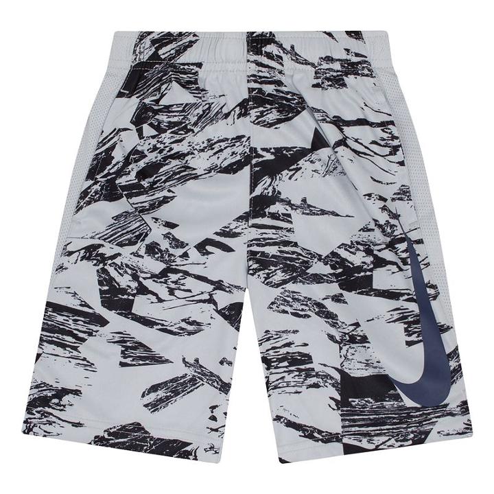 Boys 4-7 Nike Logo Abstract Dri-fit Mesh Shorts, Size: 5, Med Grey