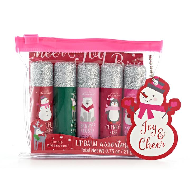 Simple Pleasures 5-pc. Joy & Cheer Snowman Lip Balm Set, Multi