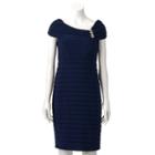 Women's Scarlett Shutter Stripe Sheath Dress, Size: 4, Blue (navy)