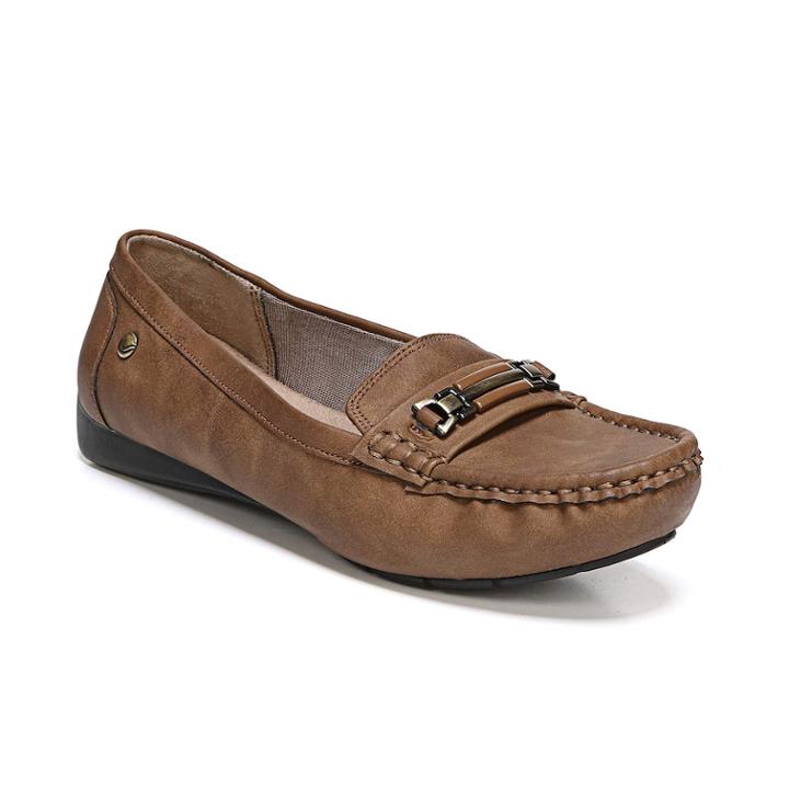 Lifestride Vienna Women's Loafers, Size: 6 Wide, Brown