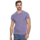 Men's Apt. 9 Solid V-neck Tee, Size: Xxl, Med Purple
