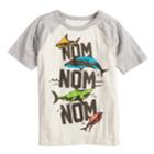 Boys 4-10 Jumping Beans&reg; Nom Nom Nom Shark Graphic Tee, Size: 5, Oatmeal Heather