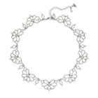 Simply Vera Vera Wang Simulated Pearl Flower Collar Necklace, Women's, White