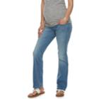 Maternity A:glow Full Belly Panel Slim Bootcut Jeans, Women's, Size: 8 Tl-mat, Blue