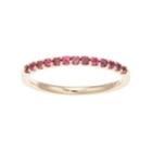 Boston Bay Diamonds 14k Gold Pink Tourmaline Stack Ring, Women's, Size: 7