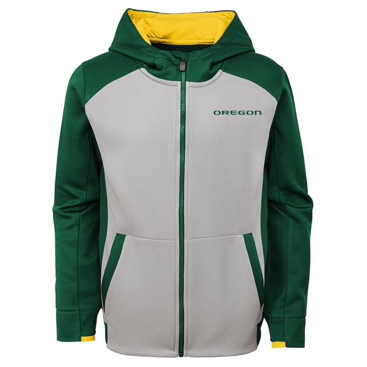 Boys 8-20 Oregon Ducks Hi-tech Hoodie, Size: L 14-16, Grey