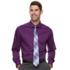 Big & Tall Van Heusen Flex Collar Spread-collar Dress Shirt, Men's, Size: 18 35/6t, Purple