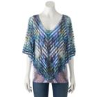 Women's World Unity Cold-shoulder Popover Top, Size: Xxl, Dark Green