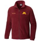 Men's Columbia Minnesota Golden Gophers Flanker Ii Fleece Jacket, Size: Xxl, Brt Red