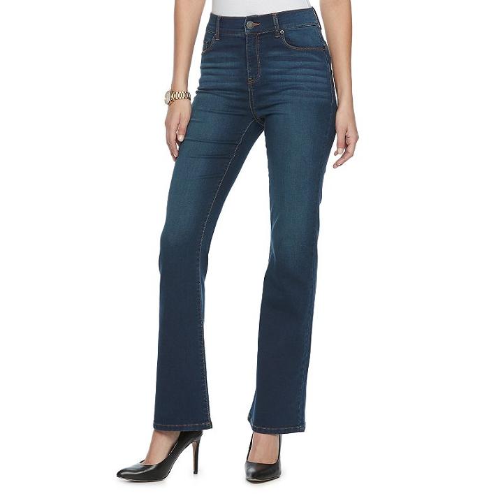 Women's Juicy Couture Flaunt It Bootcut Jeans, Size: 14, Blue Other