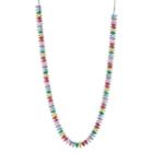 Sterling Silver Multi Colored Cubic Zirconia Necklace, Women's, Size: 20, Multicolor
