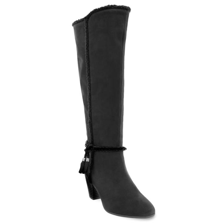 Sugar Twizle Women's Knee High Boots, Size: 7.5, Black
