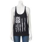 Juniors' The Print Shop Patriotic Flag Graphic Tank, Girl's, Size: Small, Oxford