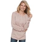 Women's Sonoma Goods For Life&trade; Cable Knit Sweater, Size: Xl, Grey