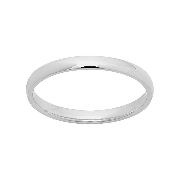 14k White Gold Wedding Ring, Women's, Size: 9