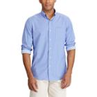 Men's Chaps Classic-fit Striped Twill Button-down Shirt, Size: Large, Blue