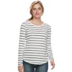 Women's Sonoma Goods For Life&trade; Essential Crewneck Tee, Size: Medium, Dark Blue