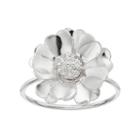 Lc Lauren Conrad Flower Ring, Women's, Size: 7, Silver