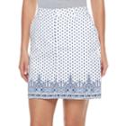 Women's Croft & Barrow&reg; Novelty Skort, Size: 18, White