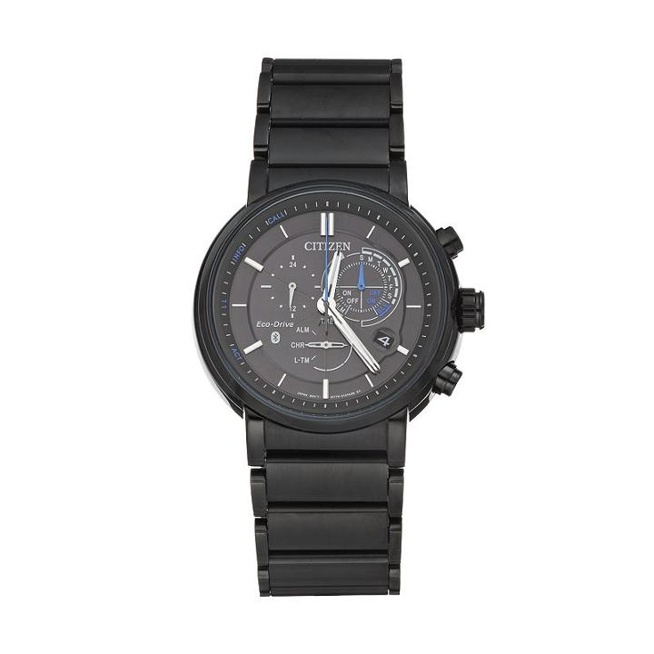 Citizen Eco-drive Men's Proximity Stainless Steel Smart Watch, Size: Large, Black