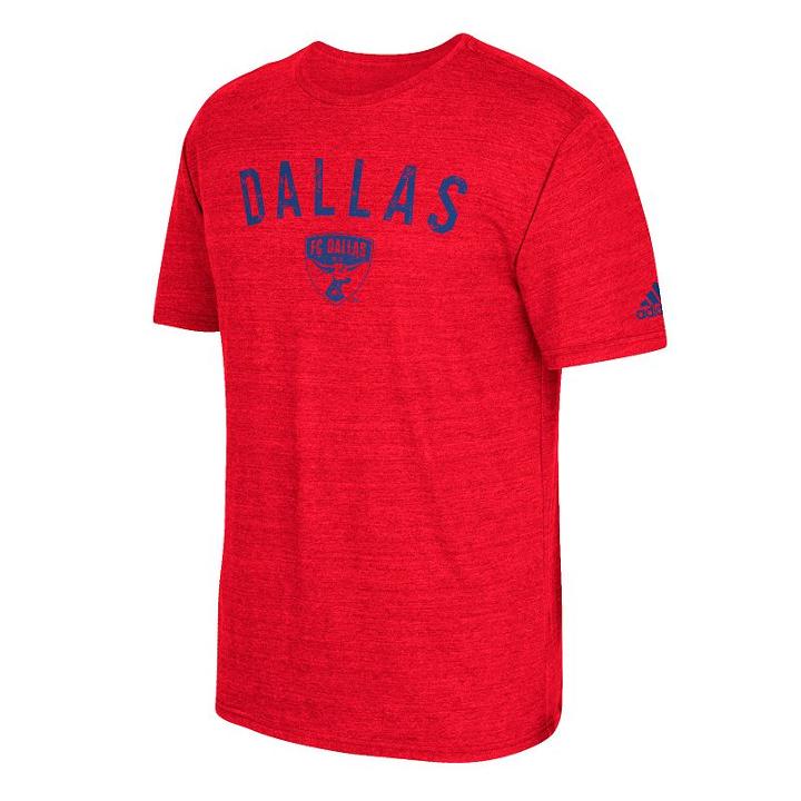 Men's Adidas Fc Dallas Tri-blend Tee, Size: Small, Red