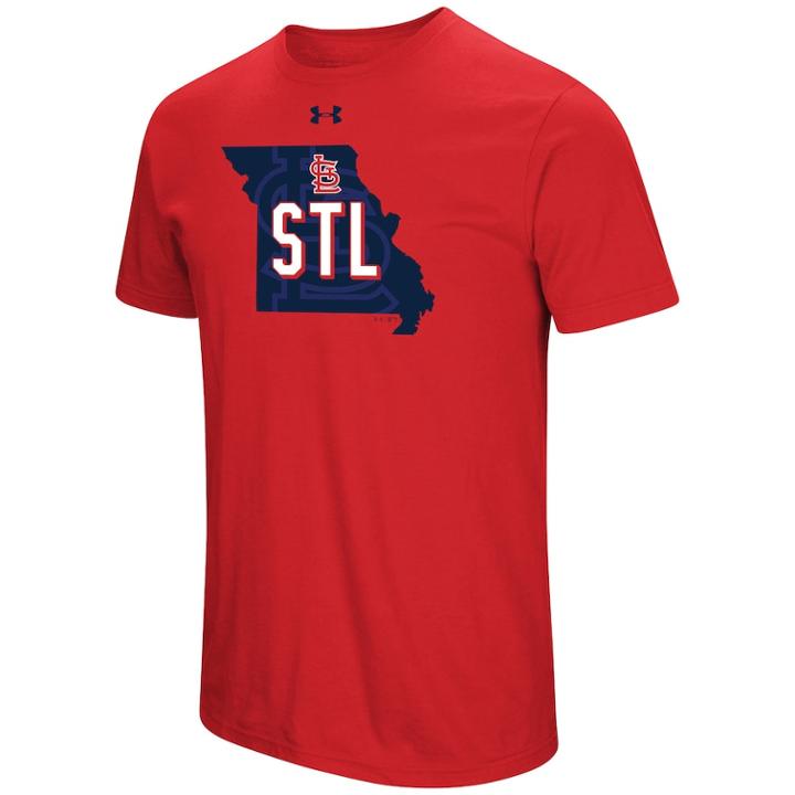 Men's Under Armour St. Louis Cardinals State Tee, Size: Medium, Red