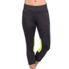 Women's Jockey Sport Cross Pop Capri Workout Leggings, Size: Xl, Dark Grey