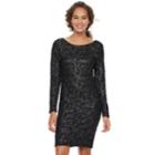 Women's Jennifer Lopez Metallic Boucle Sheath Dress, Size: Large, Black