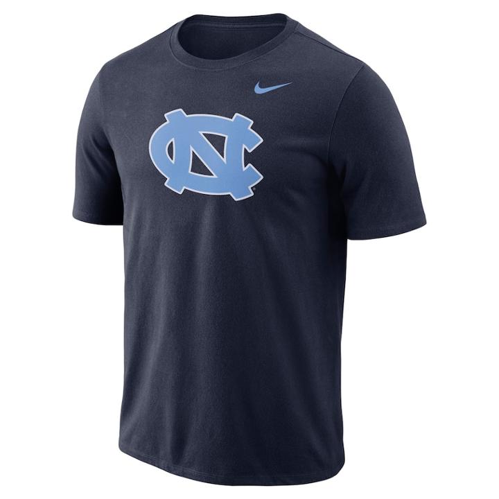 Men's Nike North Carolina Tar Heels Logo Tee, Size: Xl, Blue (navy)