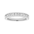 14k White Gold 1 Carat T.w. Diamond Anniversary Ring, Women's, Size: 8.50