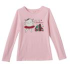 Girls 4-10 Jumping Beans&reg; Christmas Graphic Tee, Size: 5, Brt Pink